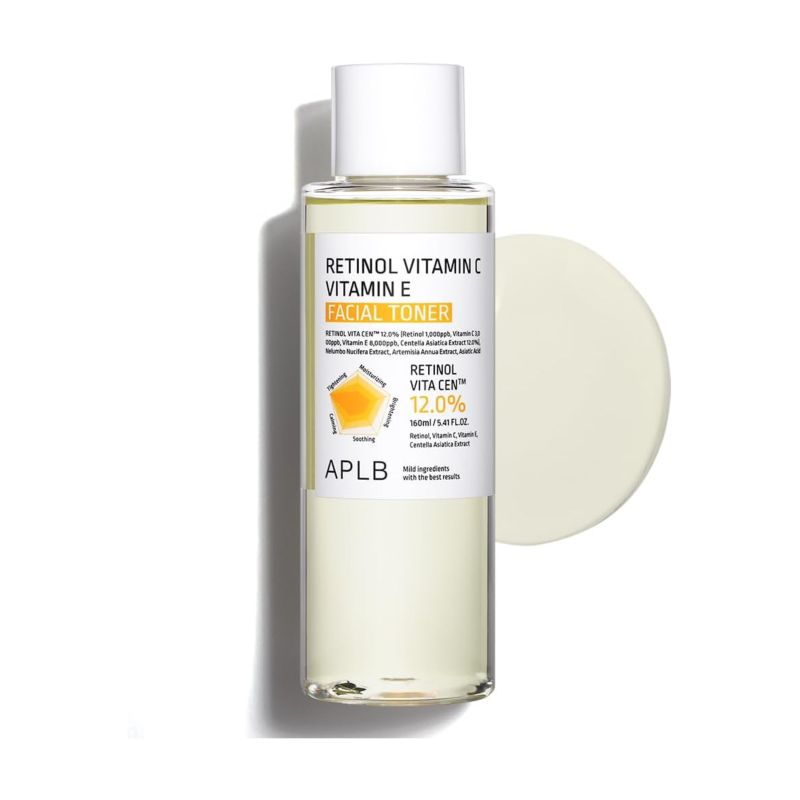 APLB Retinol Vitamin C Vitamin E Facial Toner 160ml | Improve Skin Texture
